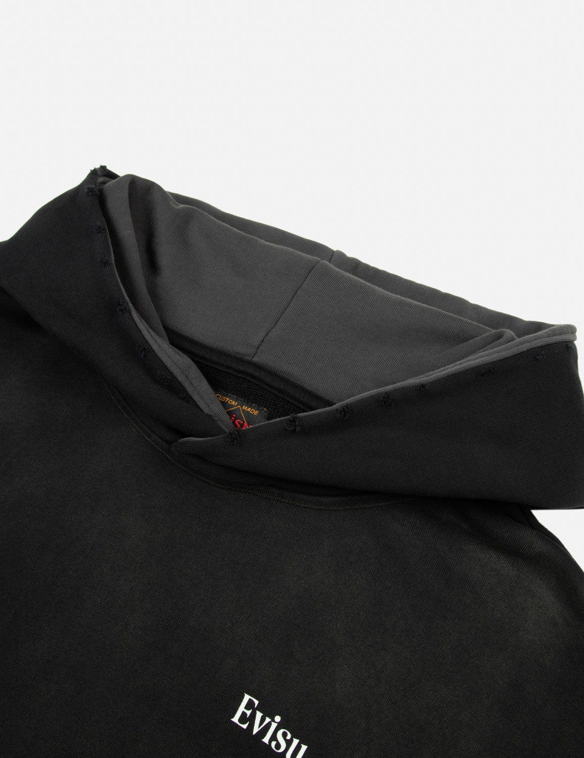 SEAGULL AND LOGO PRINT BOXY HOODIE - 9