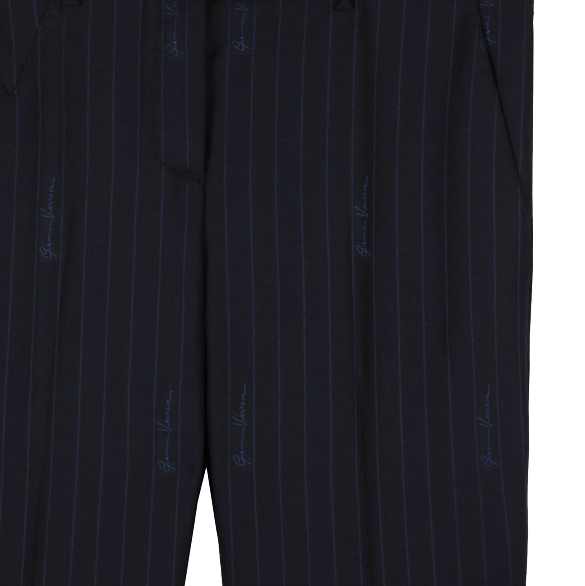 Versace Wool Blend Trousers 'Blue' - 3