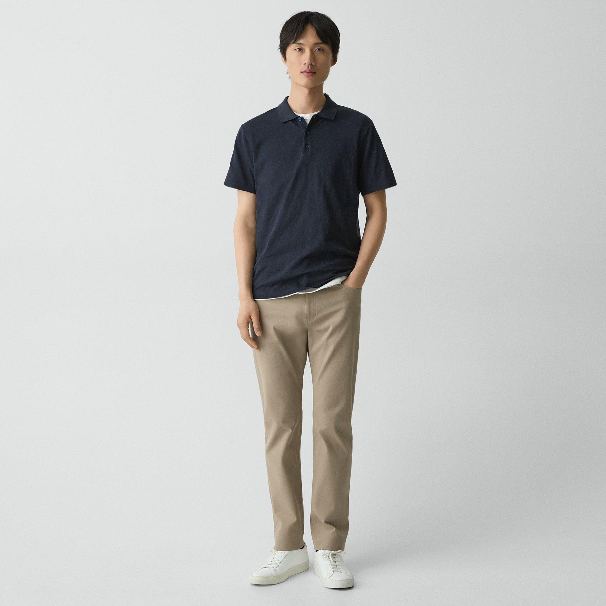 Bron Polo Shirt in Cosmos Slub Cotton - 6
