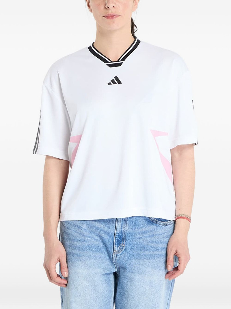 Boyfriend 3-Stripes Tiro V-neck T-shirt 1