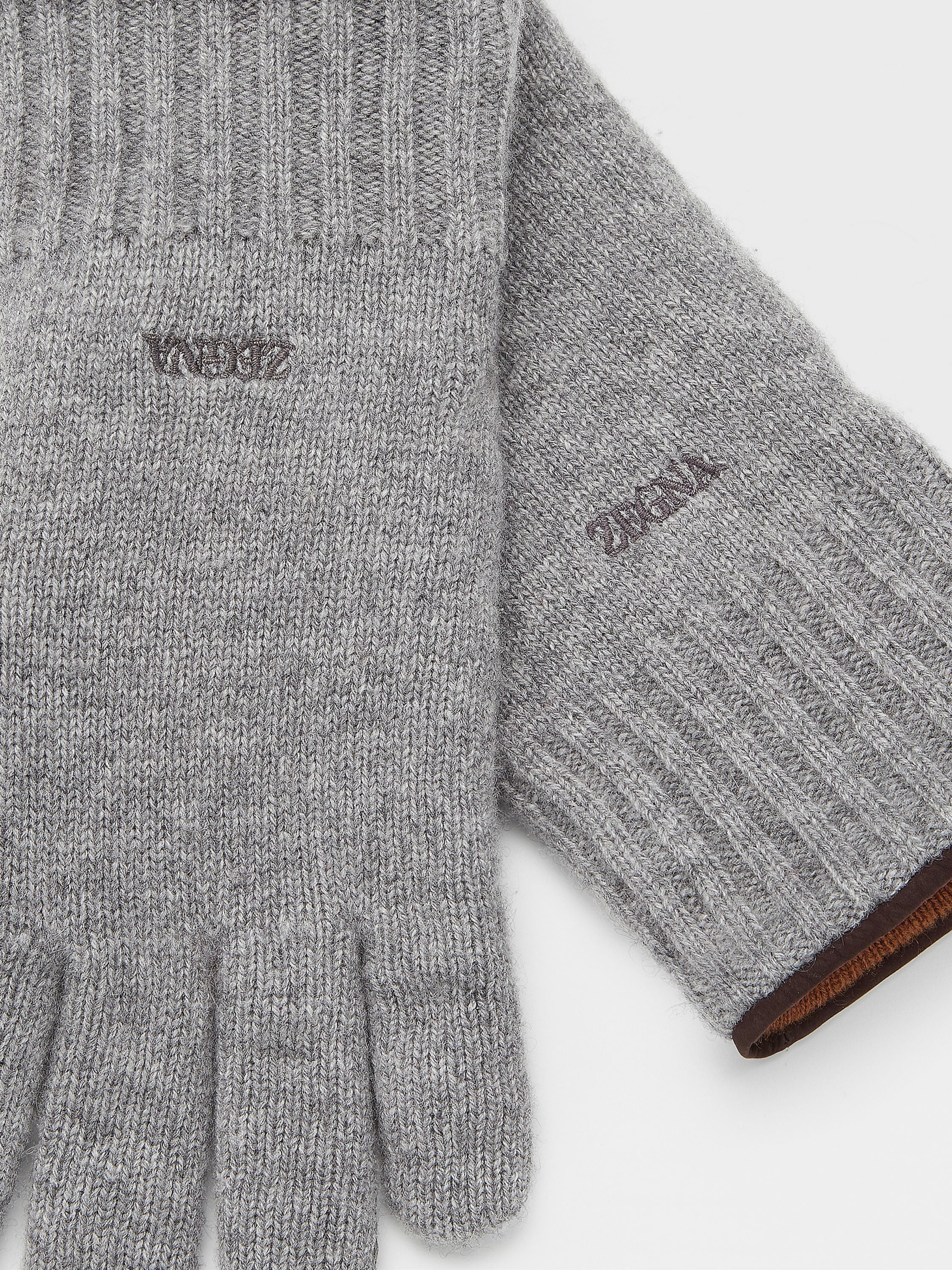 GREY OASI CASHMERE GLOVES - 2