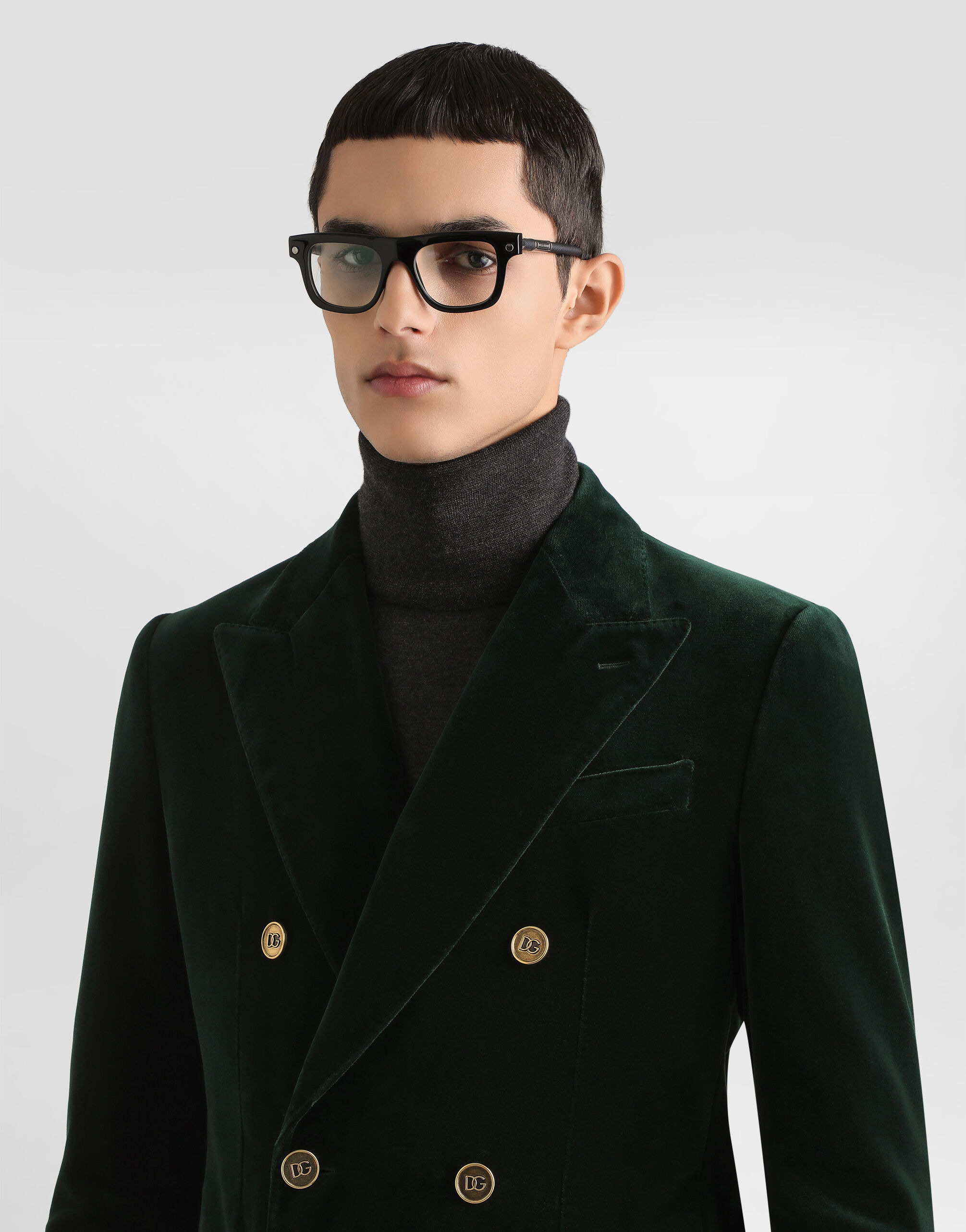Double-breasted sicilia light cotton velvet jacket - 4