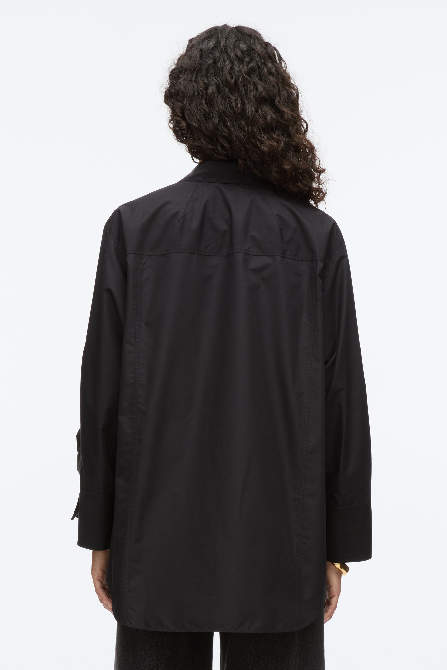 Oversize Shirt with Cascade Cuff - 4