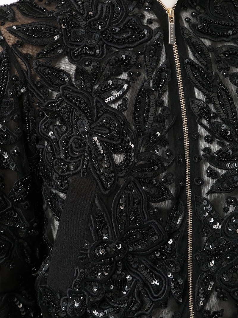 sequin-embellished bell-sleeve jacket 5