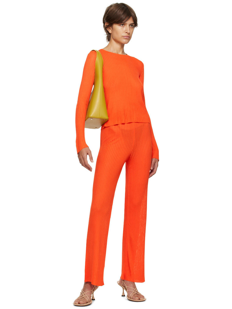 MARQUES’ALMEIDA Orange Fitted Lounge Pants outlook