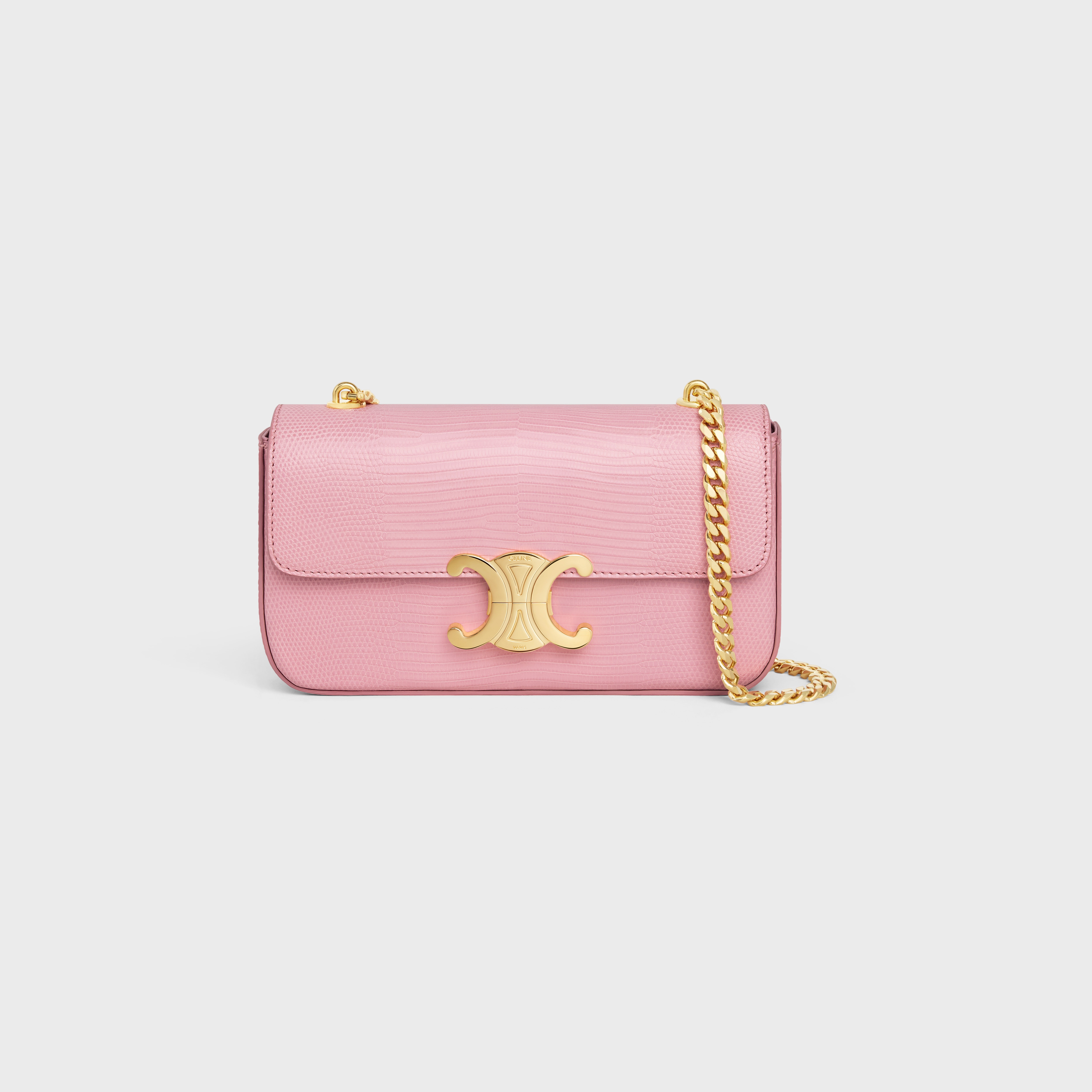 CHAIN SHOULDER BAG CLAUDE in lizard - 1
