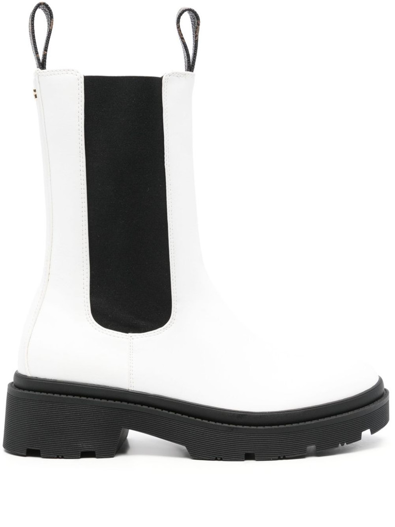 logo-plaque Chelsea leather boots 1