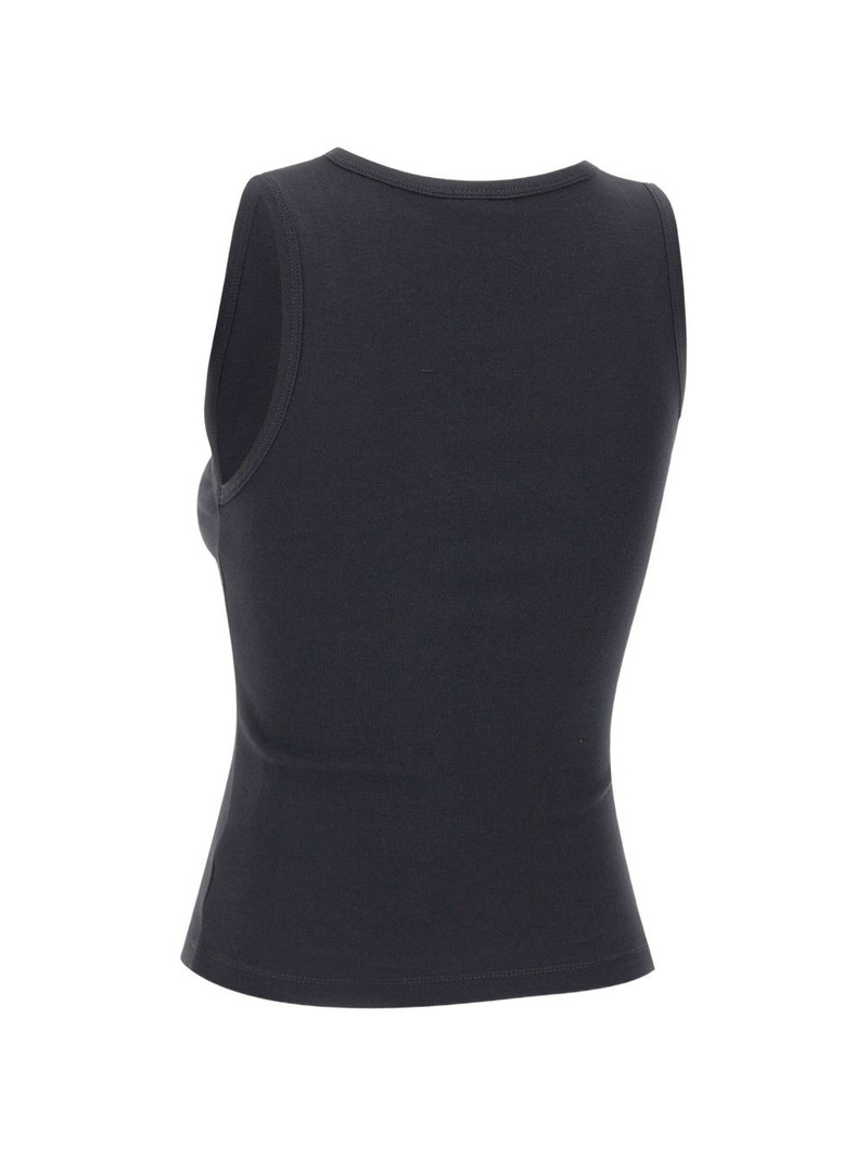 logo-print cotton top 3
