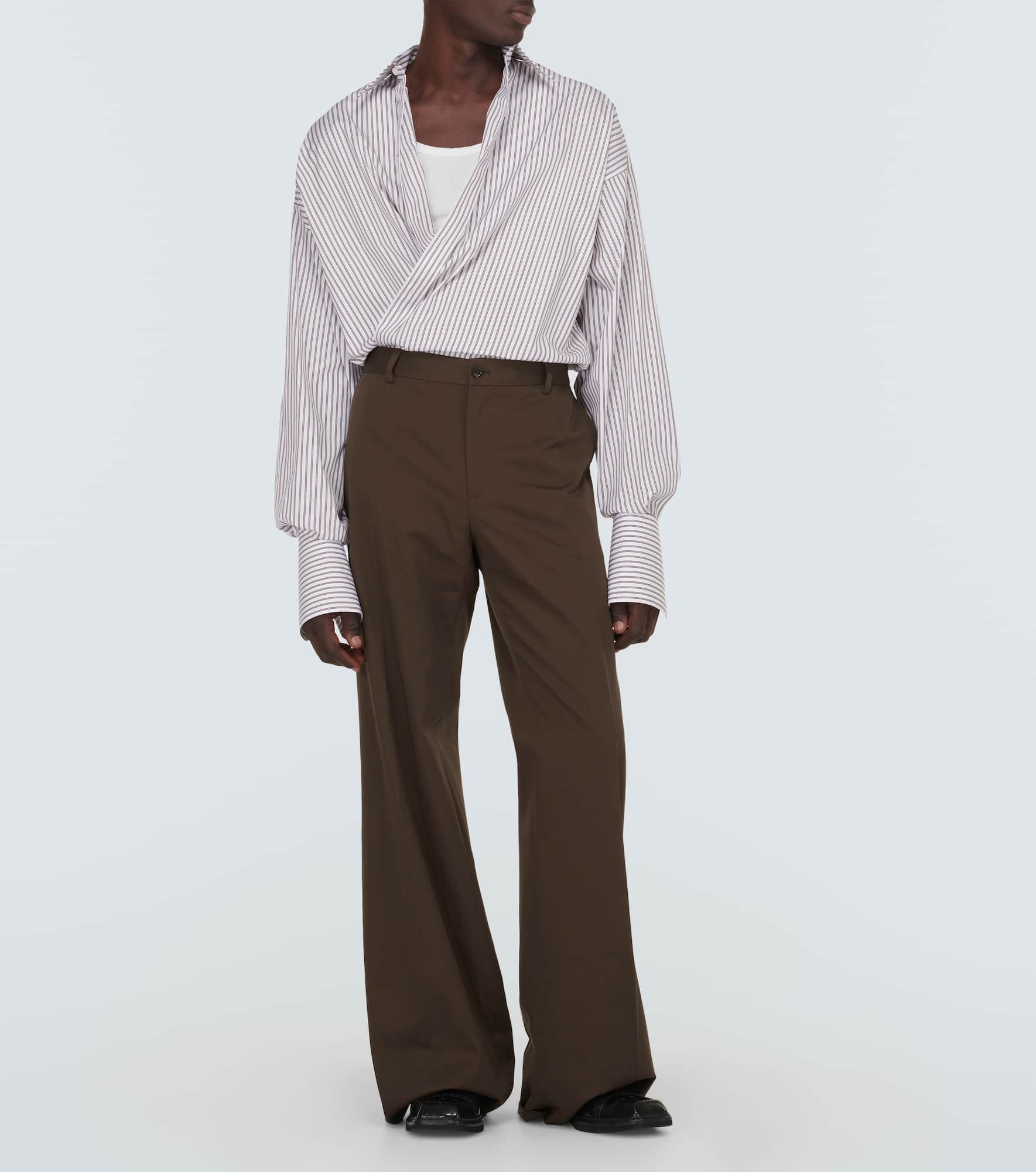 Cotton wide-leg pants - 2