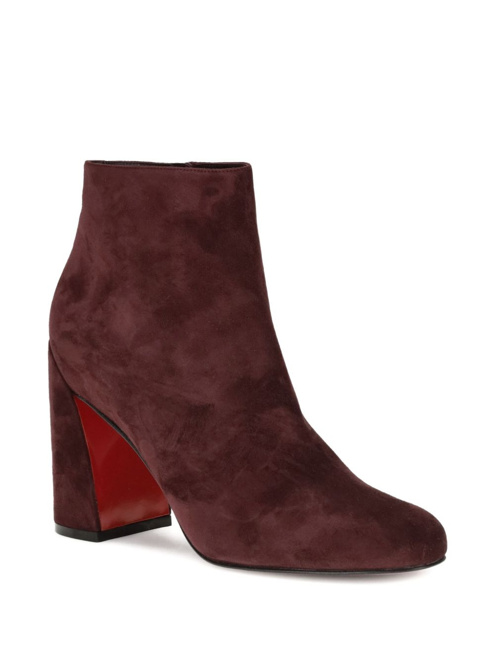 85mm Jane zip-detail suede boots - 2
