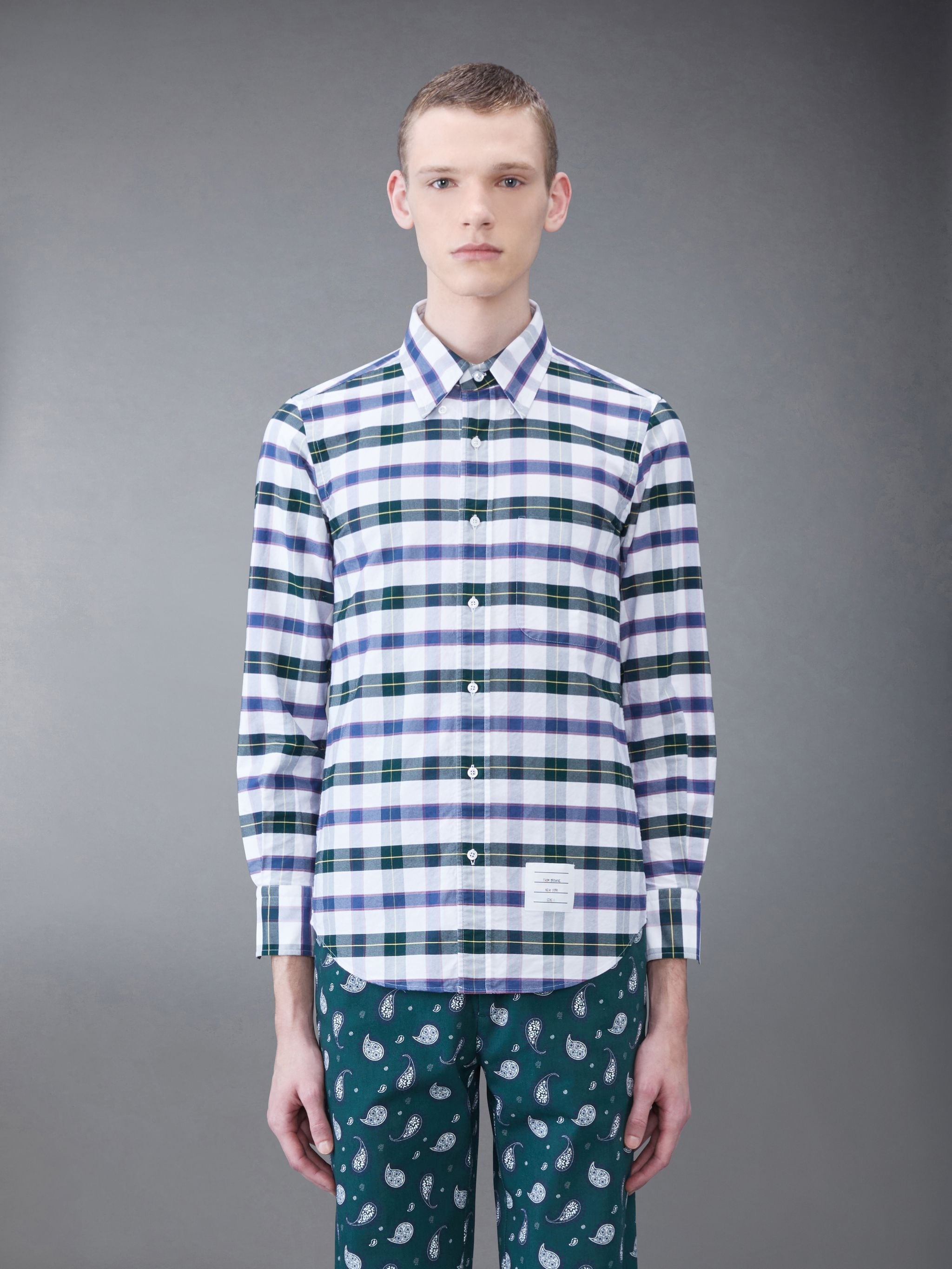 Tartan Oxford Straight Fit Shirt - 2
