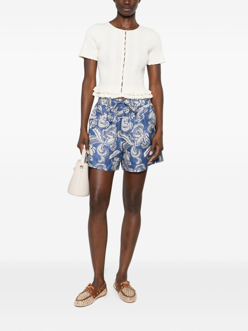 Sandro paisley-print shorts outlook