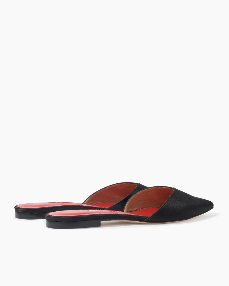 Satin Flat Mule 4