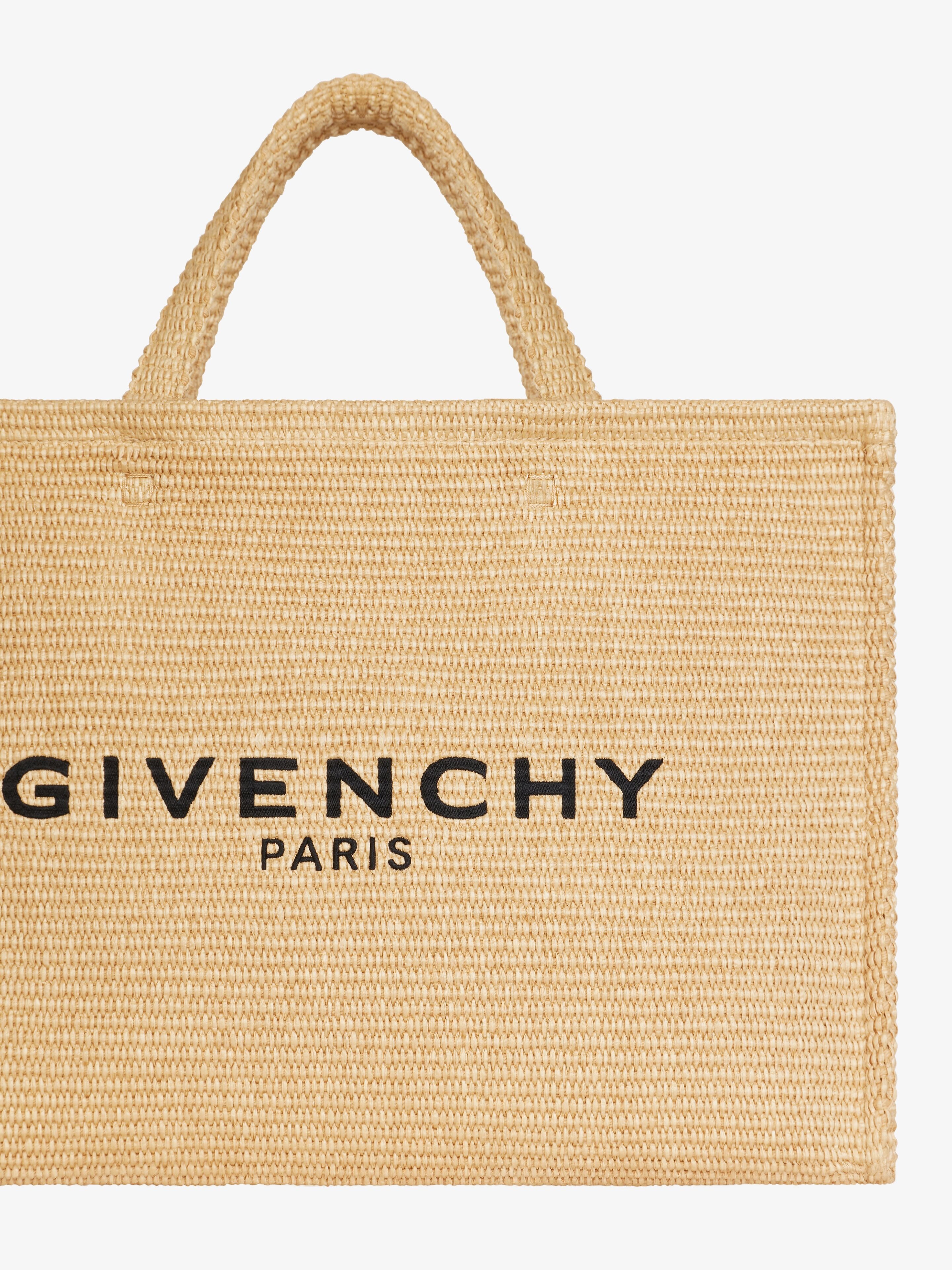 LARGE G-TOTE SHOPPING BAG IN RAFFIA - 6