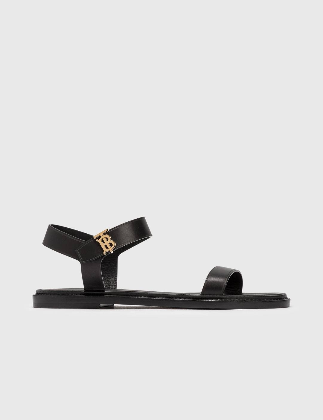 Monogram Motif Leather Sandals - 2