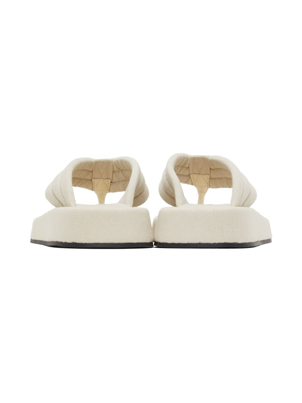 Off-White & Black Ginza Sandals - 2