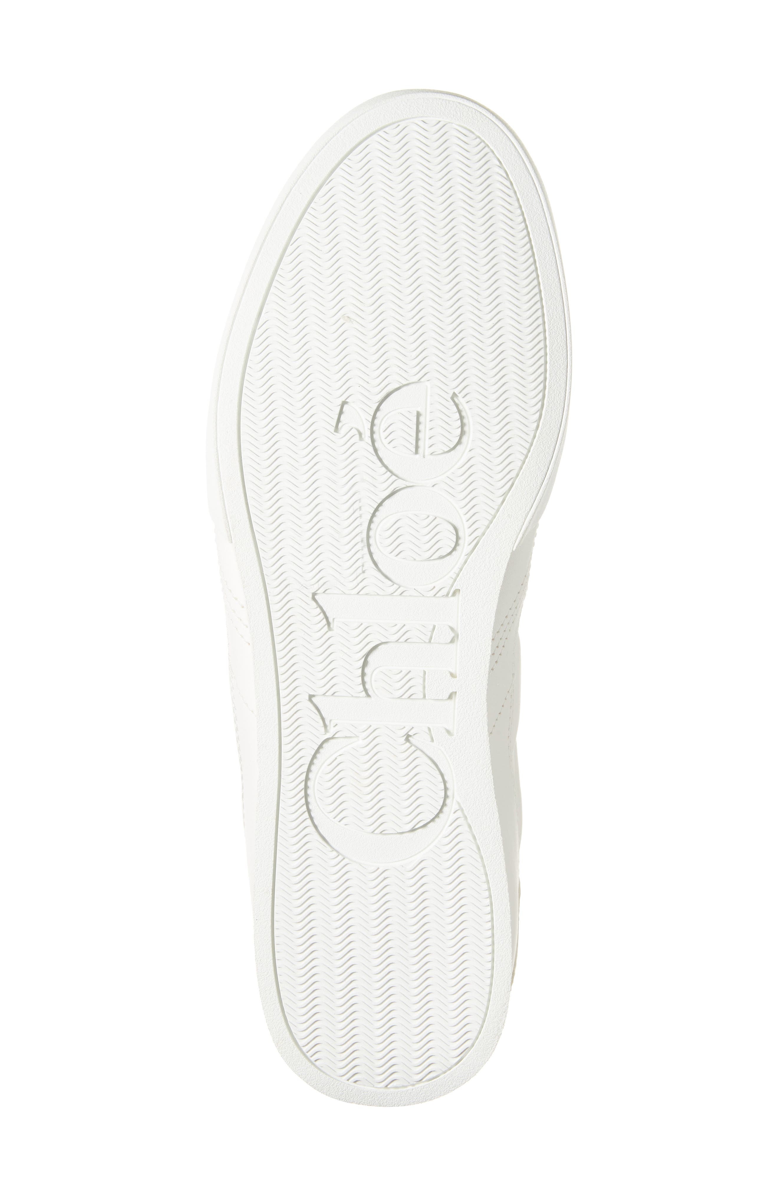 Chloé Kick Leather Sneaker in White at Nordstrom - 6