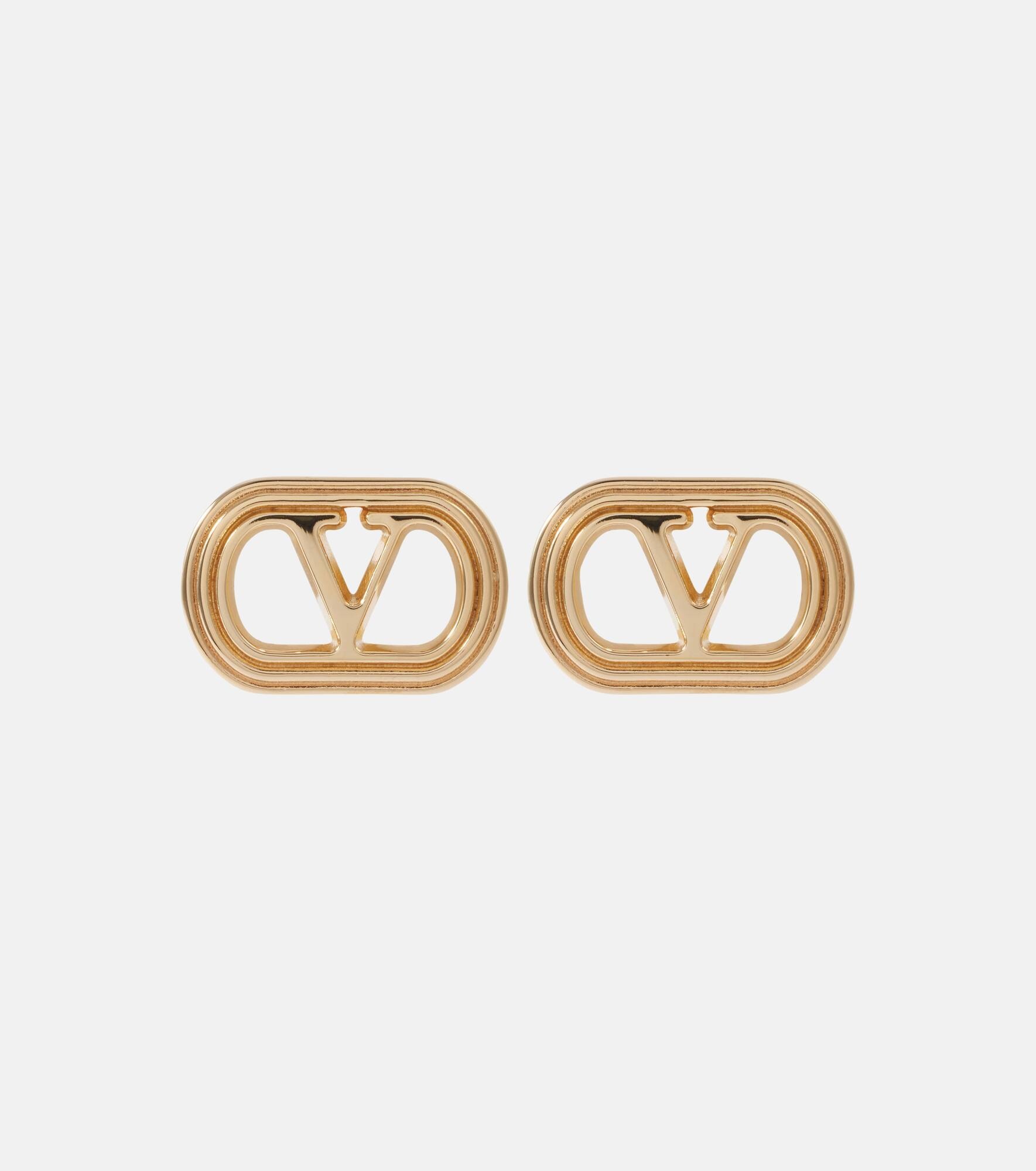 Ovalette VLogo stud earrings - 1
