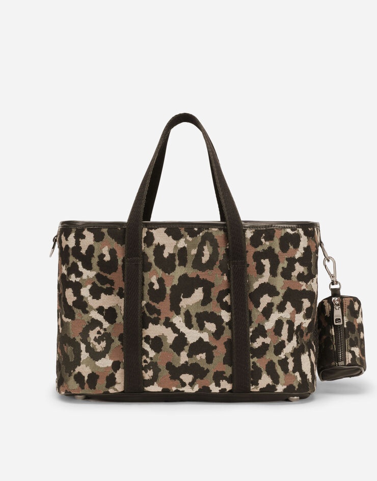 Camouflage jacquard handbag - 5