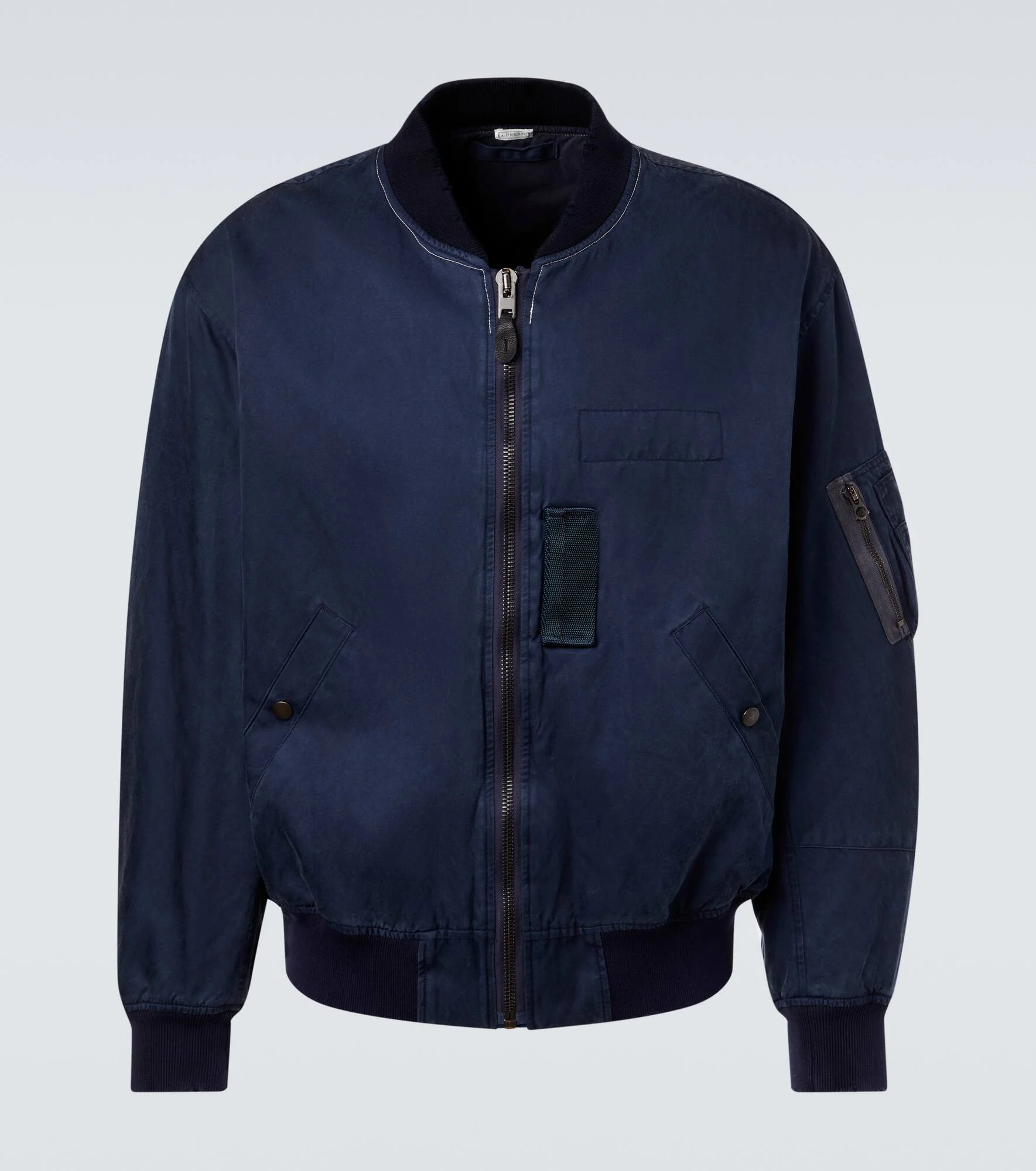 Vintage silk and cotton bomber jacket - 1