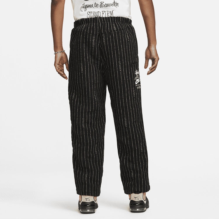 Nike x Stussy SS23 Stripe Wool Pant 'Antique Black' DR4021-010 - 5