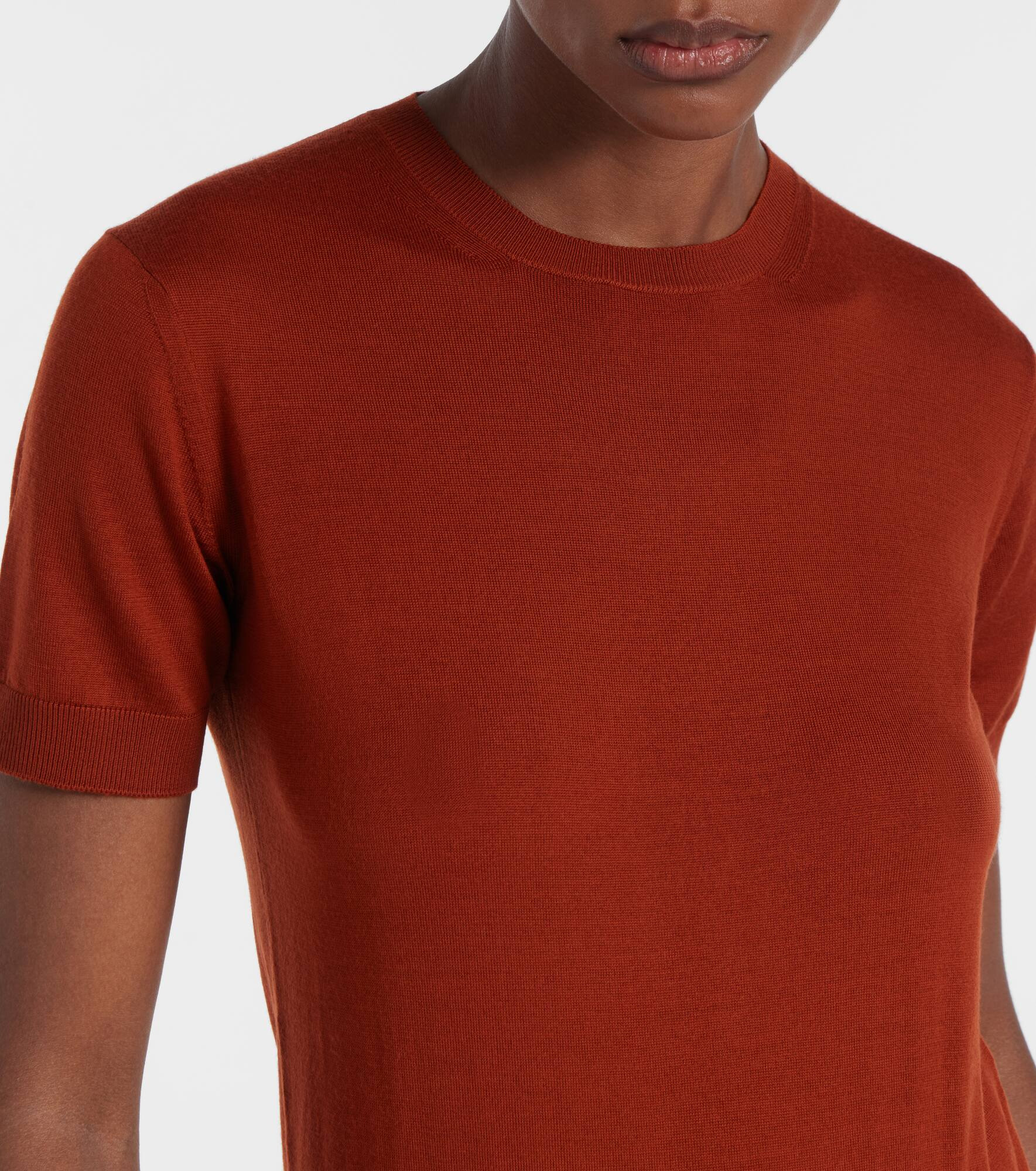 Knitted wool T-shirt - 4