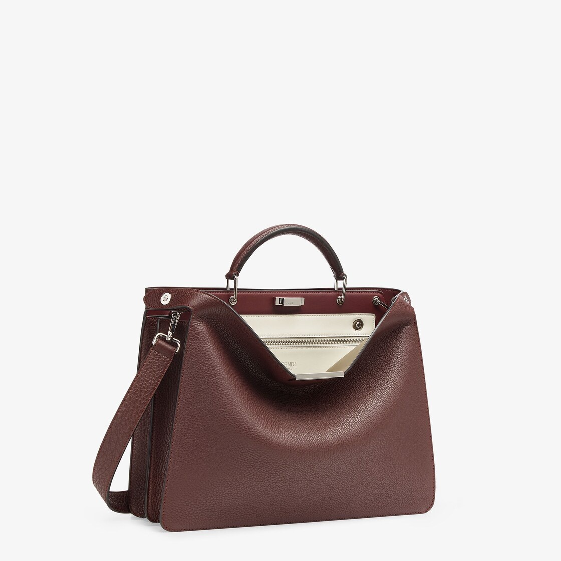 Dark red leather bag - 3