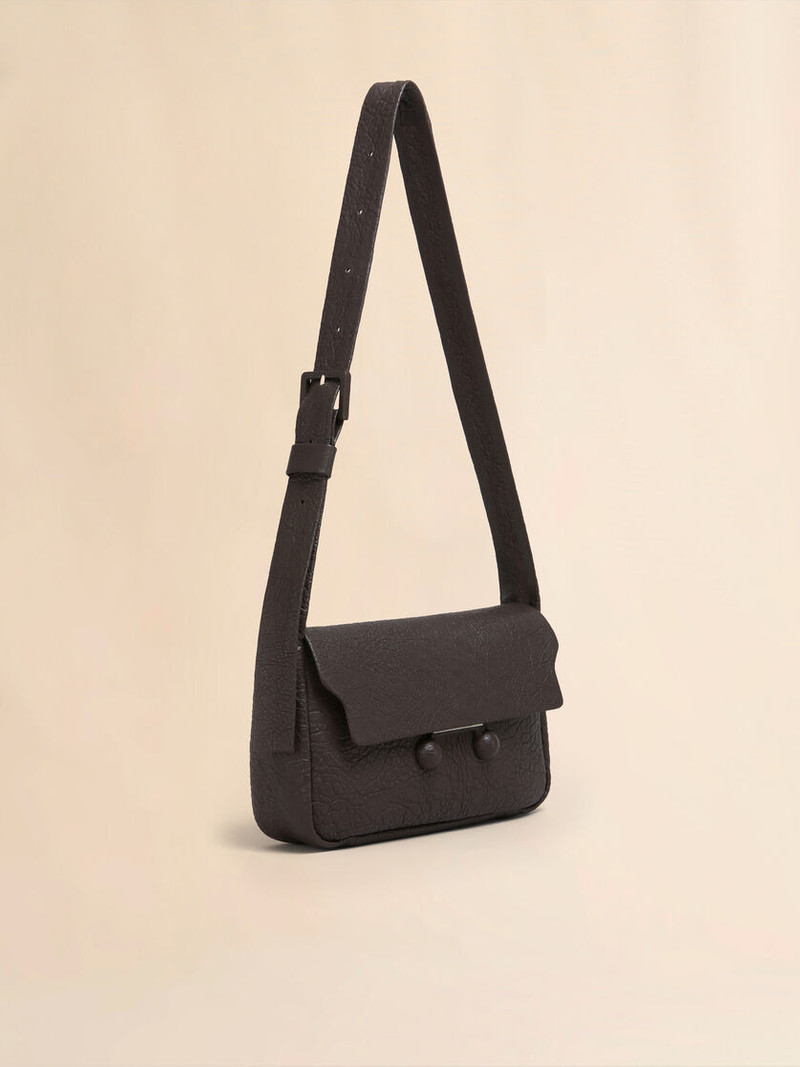 BROWN NAPPA MEDIUM TRUNKAROO SOFT BAG 5