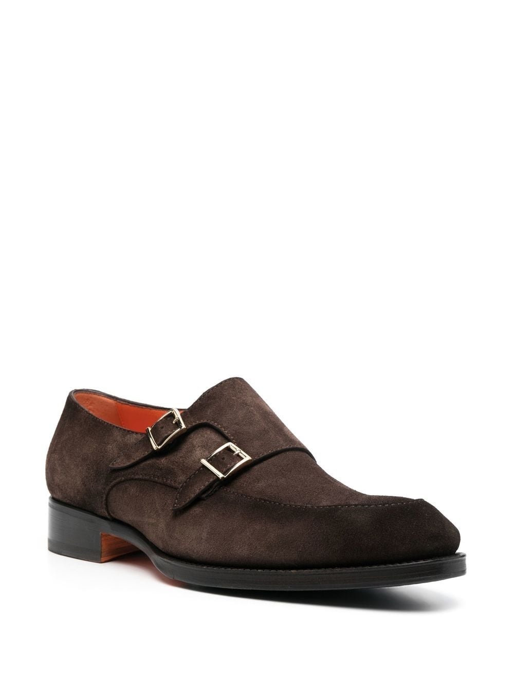 bucked suede monk shoes - 2