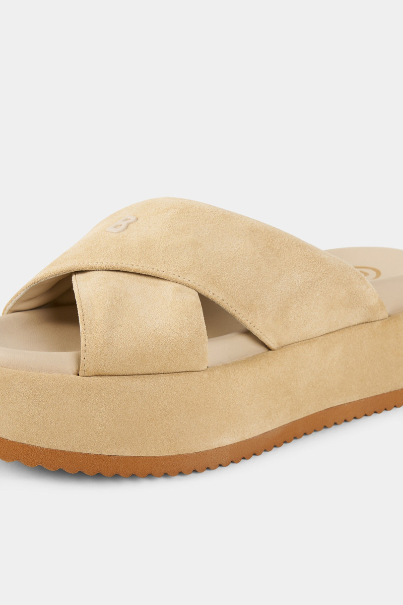 Sorrento platform sandals in Beige 7