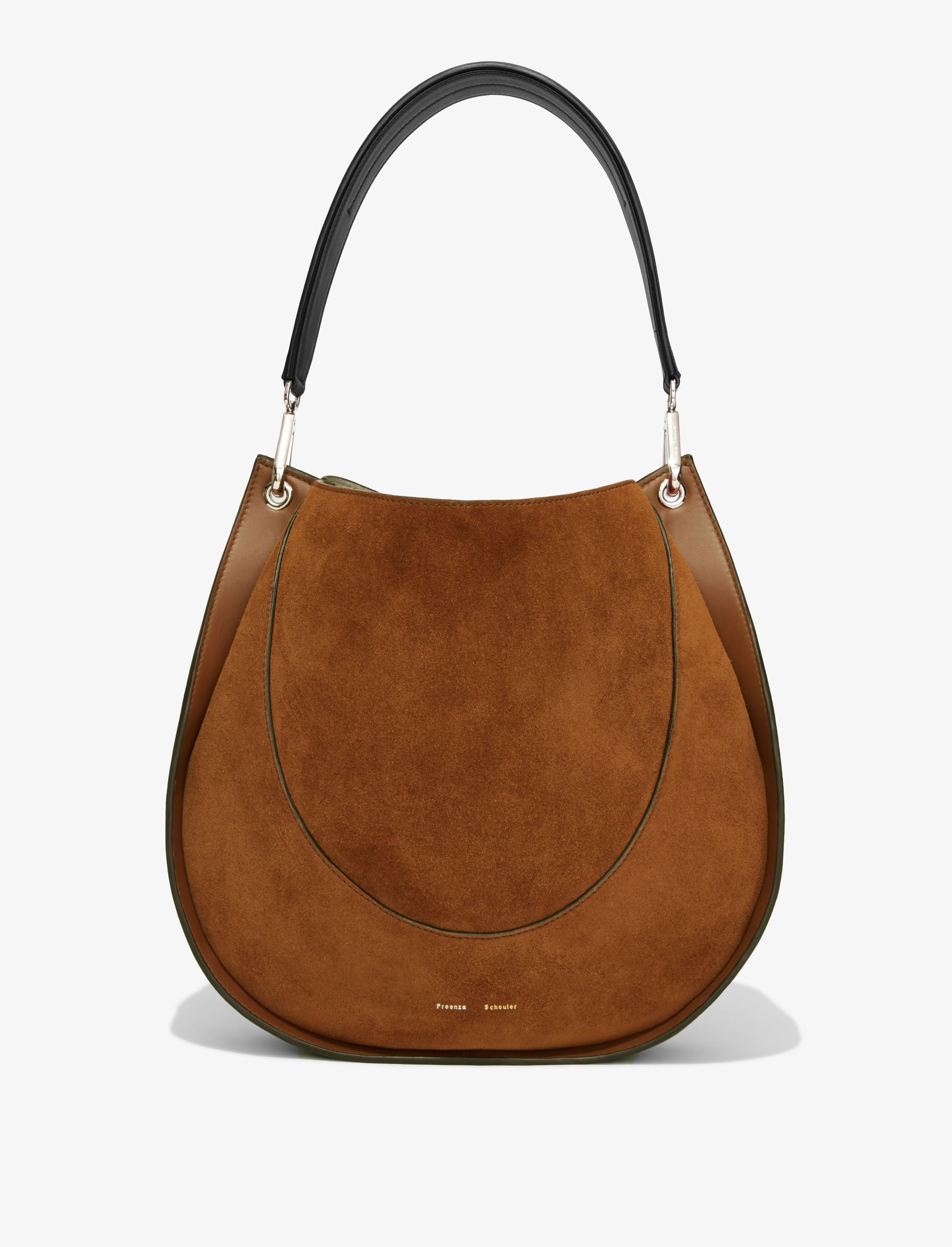 Large Arch Suede Shoulder Bag - 4
