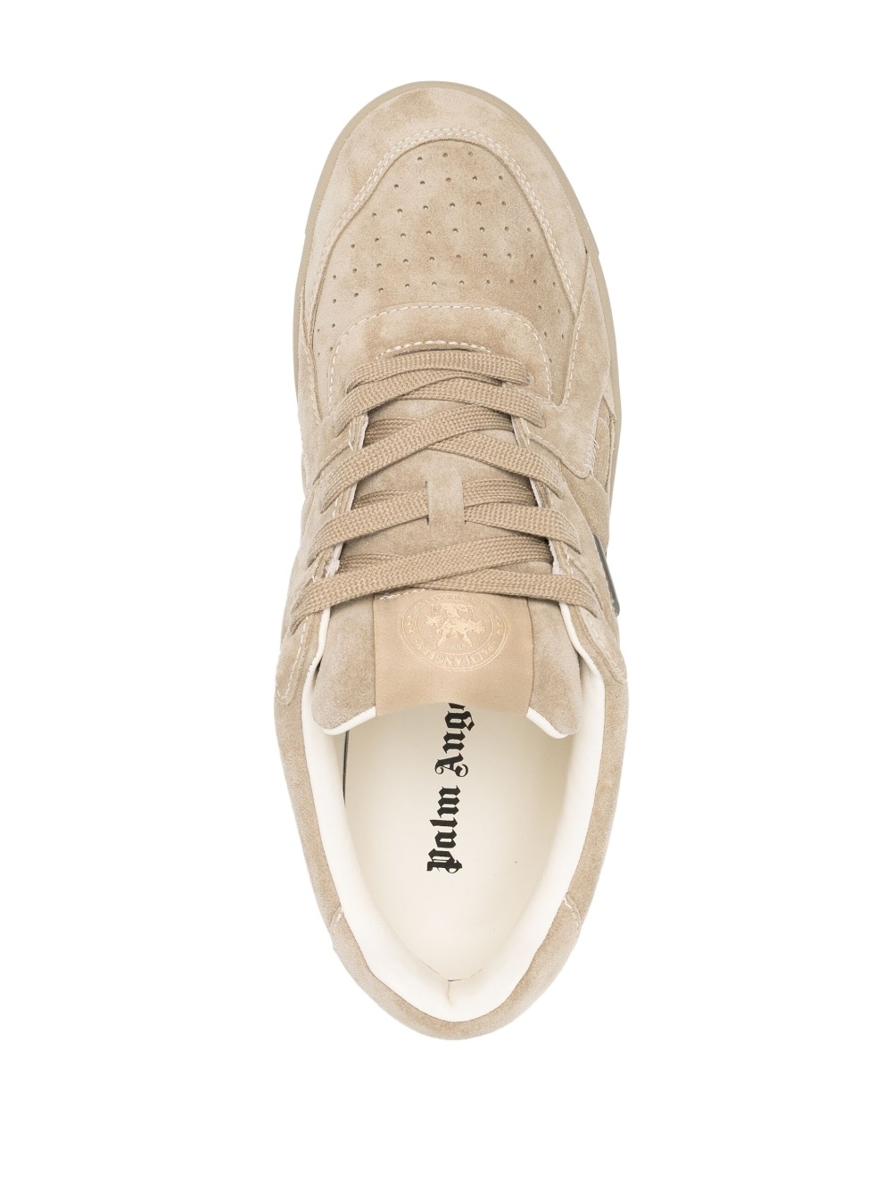 suede low-top sneakers - 4
