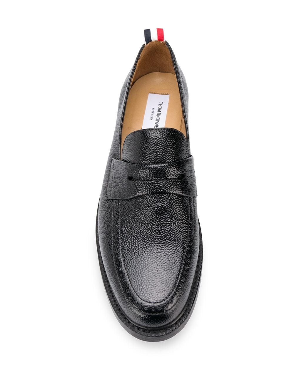 pebble-grain penny loafers - 4