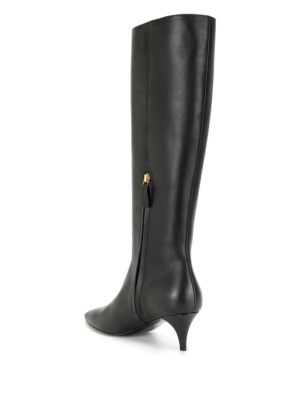 knee-length heeled boots - 3