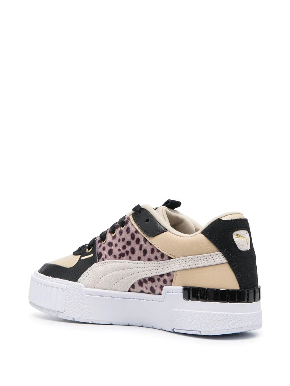 panelled low-top sneakers - 3