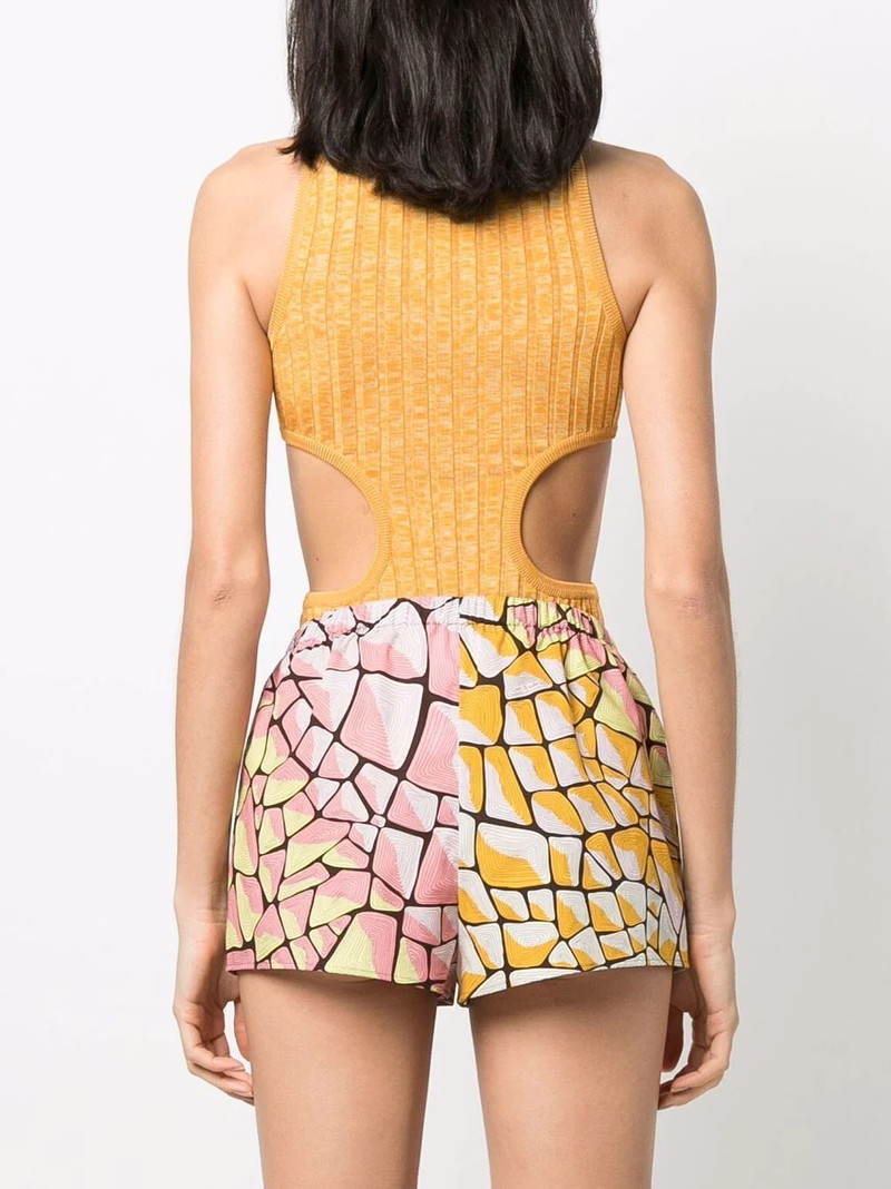 cut-out silk bodysuit 4