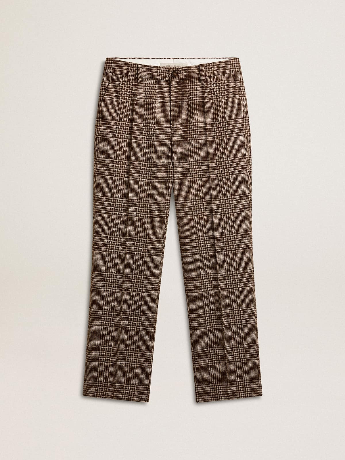 Men's soft houndstooth pants - 1