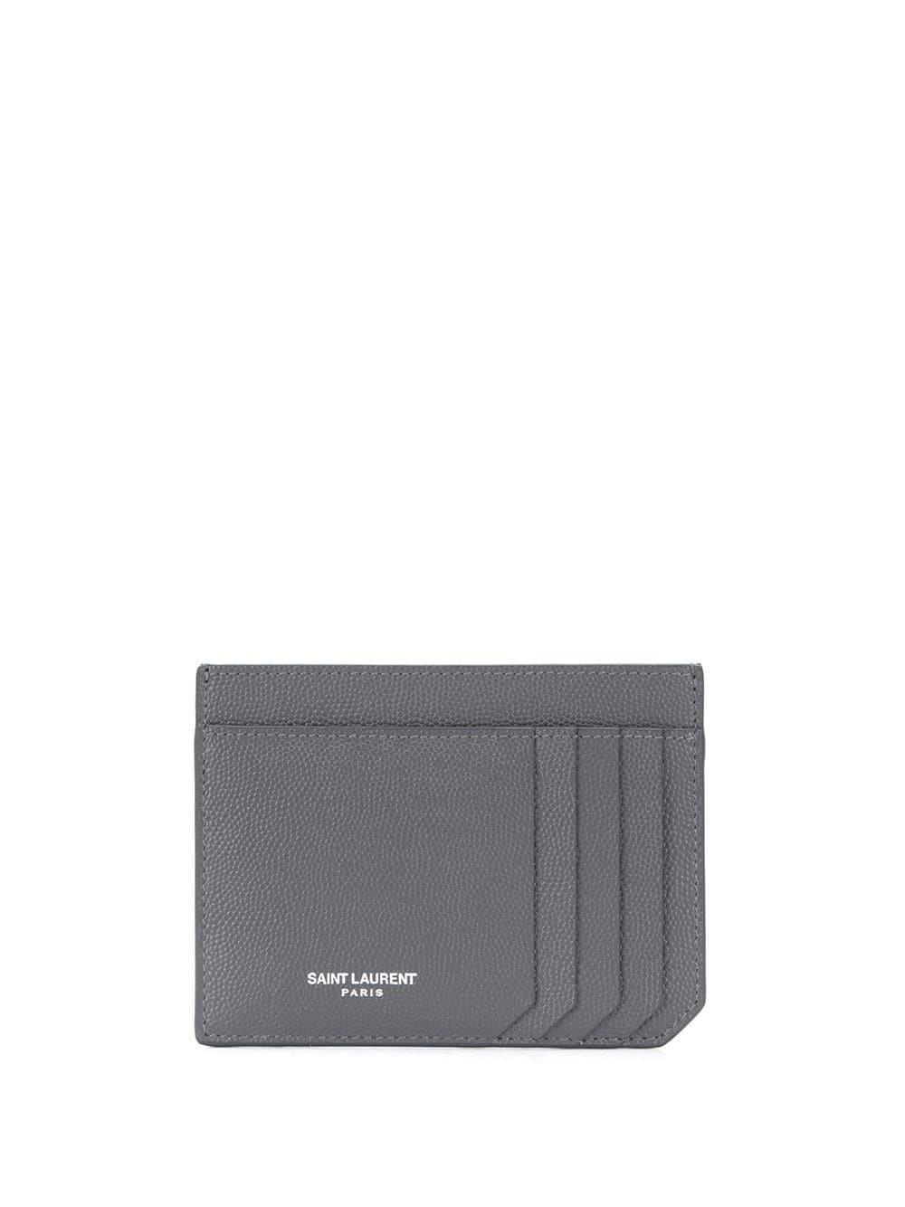 logo-detail leather cardholder - 1