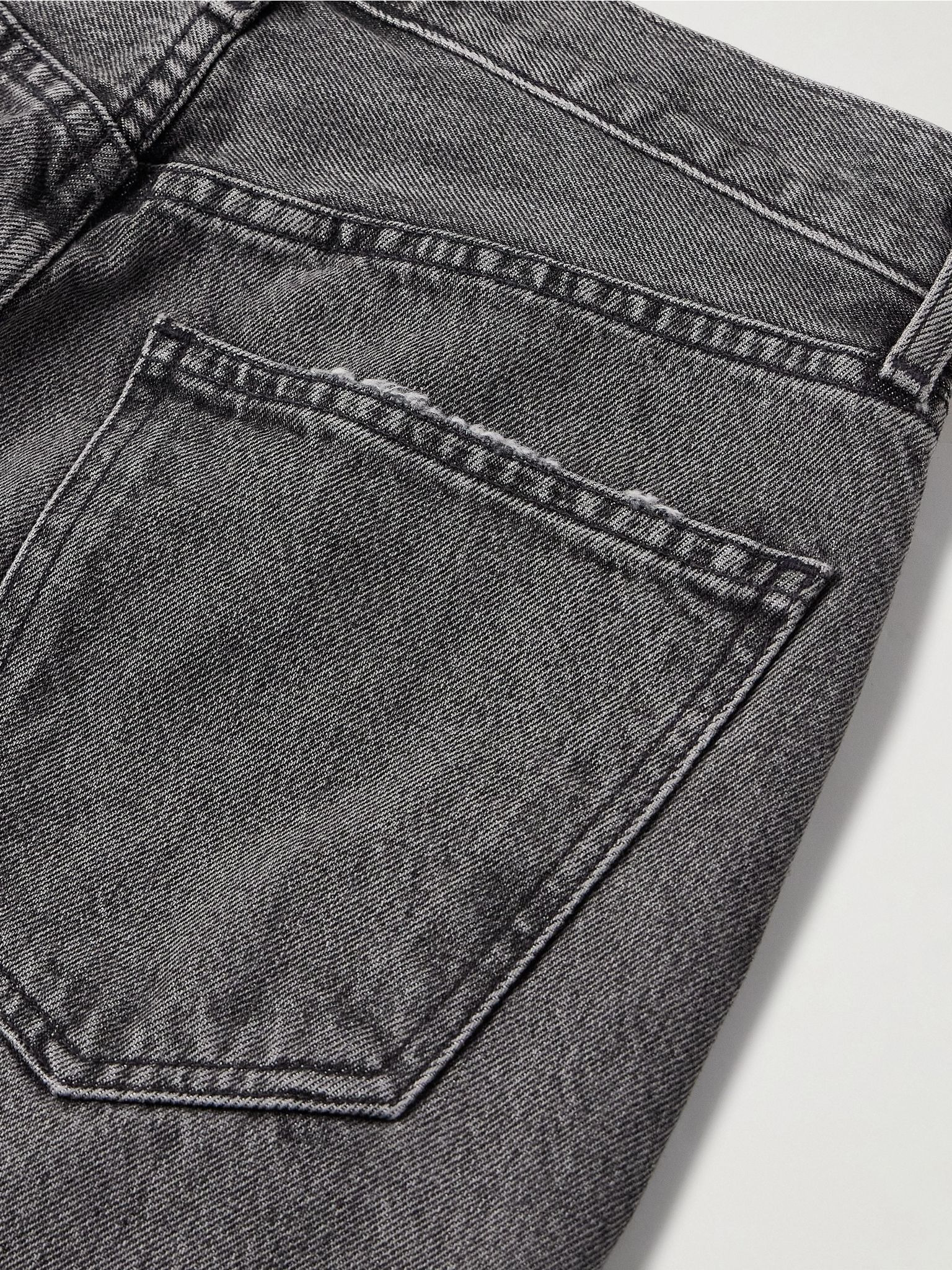 '90s Pinch Waist cropped high-rise straight-leg jeans Black - 6