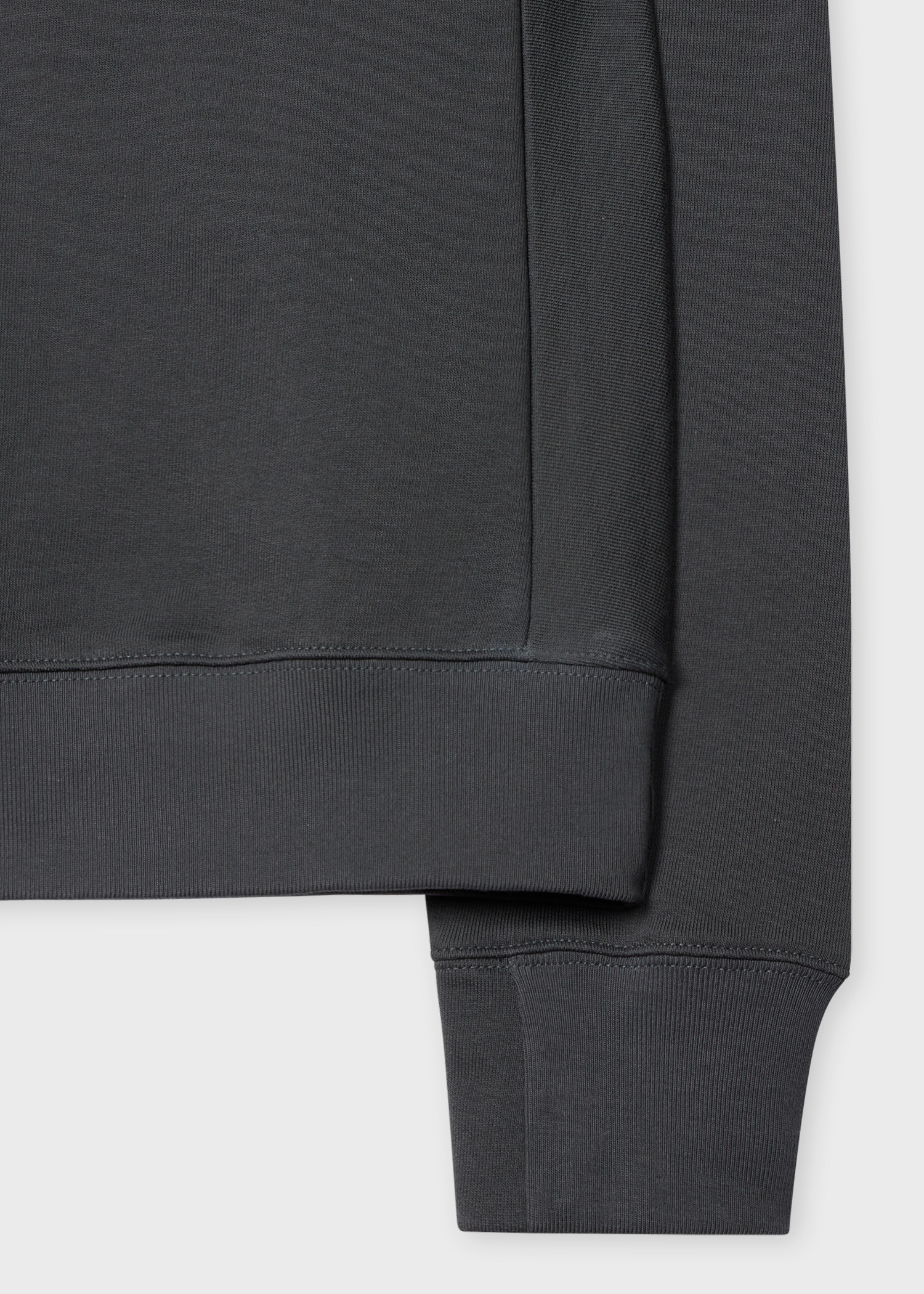 Charcoal Organic Cotton Zebra Logo Sweatshirt - 2