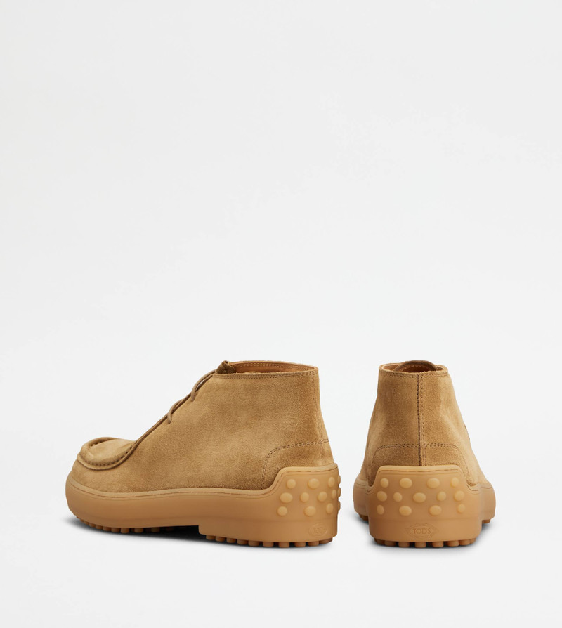 Tod's WINTER GOMMINO ANKLE BOOTS IN SUEDE - BROWN outlook