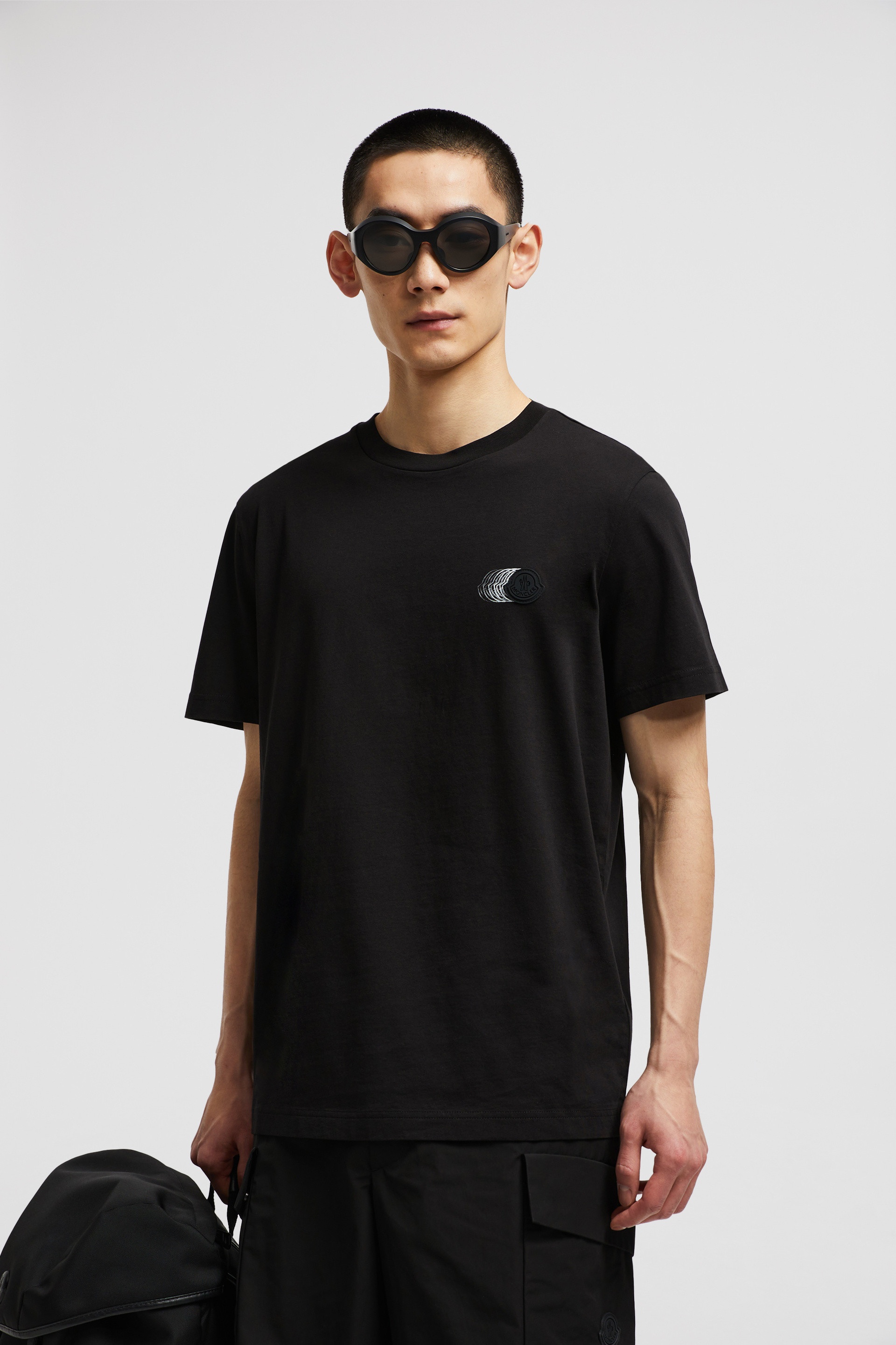 Faded Logo Motif Cotton T-Shirt - 2