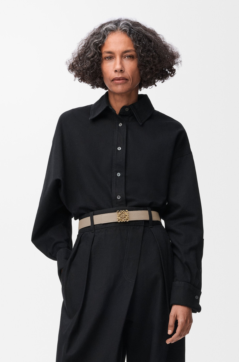Loewe Reversible Anagram belt in supple grained calfskin outlook