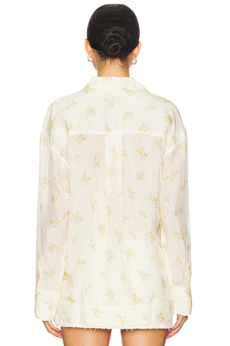x REVOLVE Printed Viscose Habotai Tie String Shirt - 3