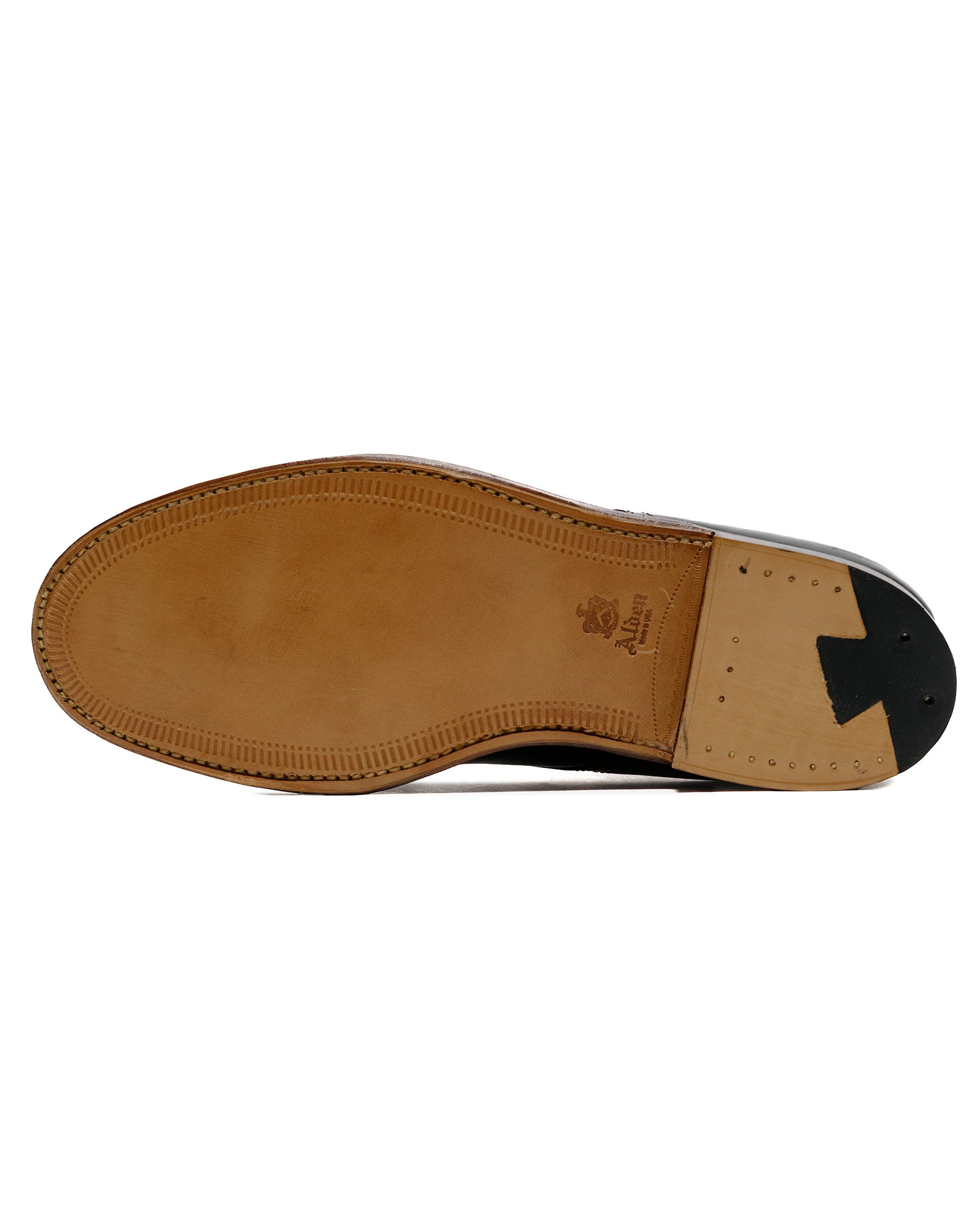 V Tip Blucher Black Calfskin/Black Regina Grain G2603 - 5