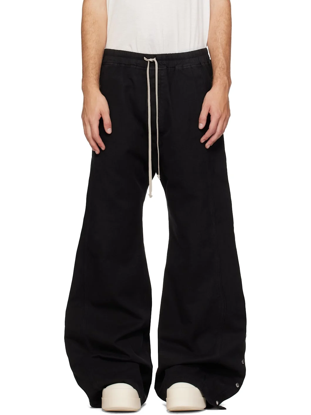 Black Tower Wide Pusher Trousers - 1