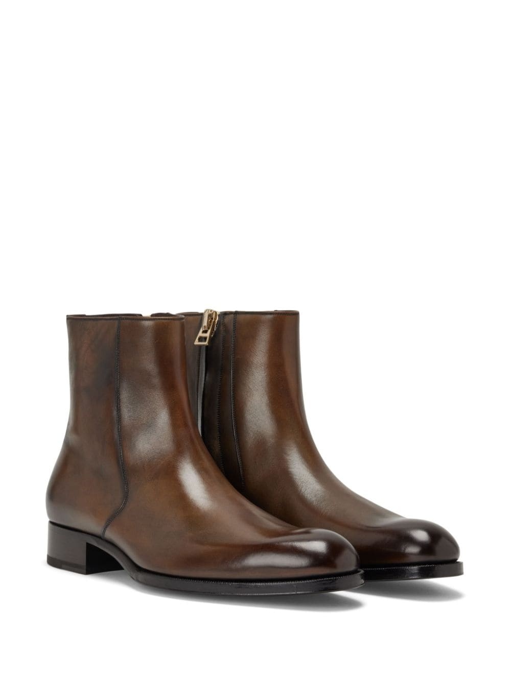 leather ankle boots - 2