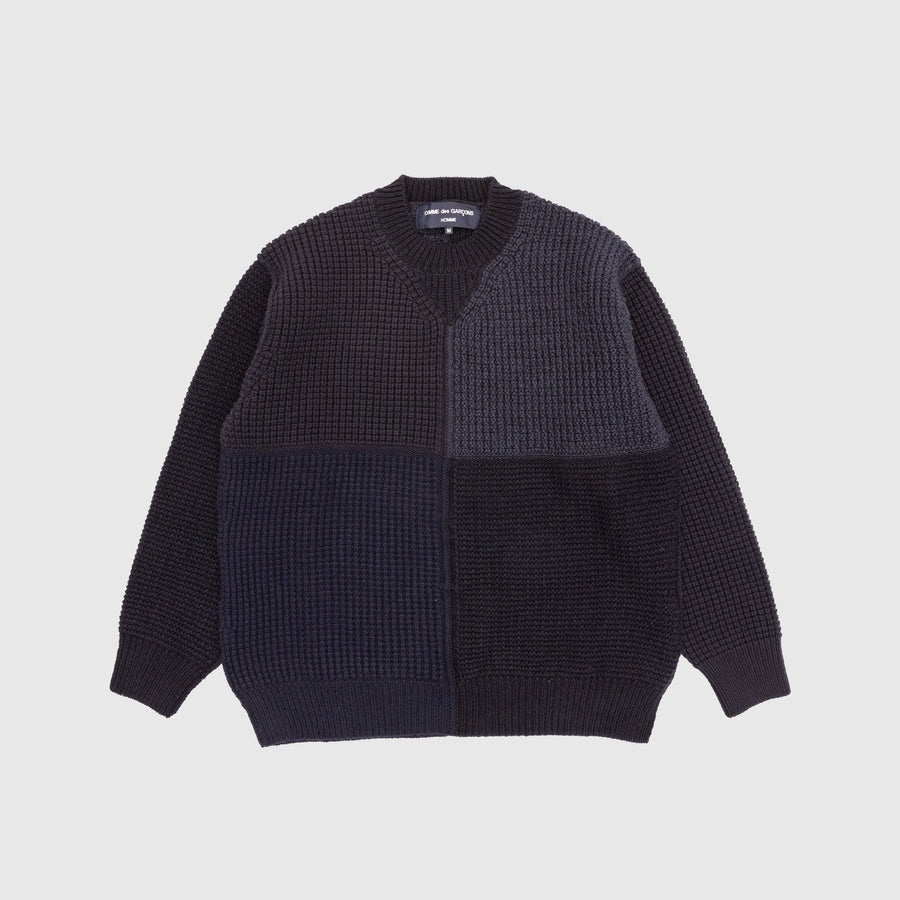 MIXED WOOL CABLE SWEATER - 1