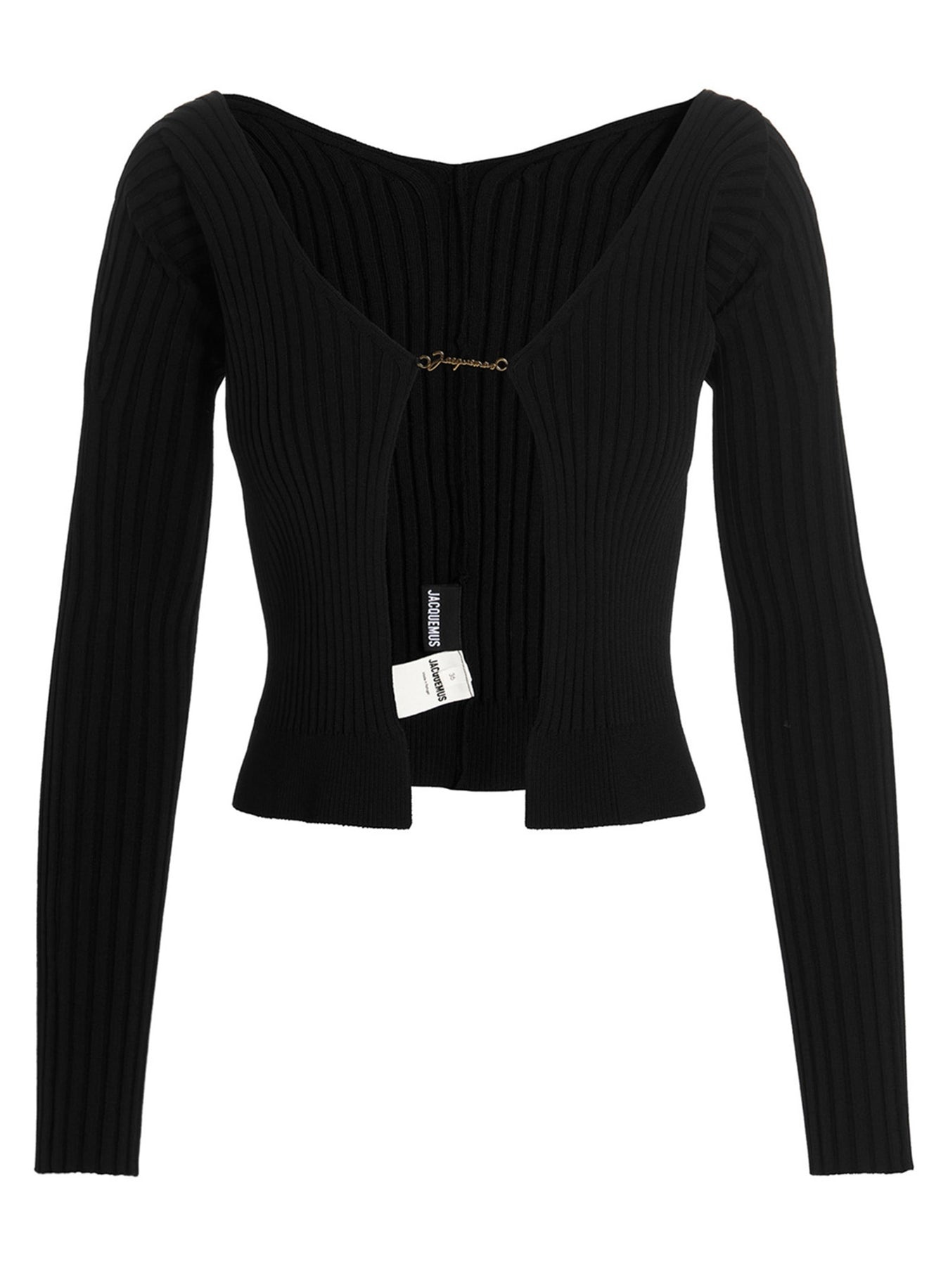 Le Maille Pralu Longue Sweater, Cardigans Black - 1