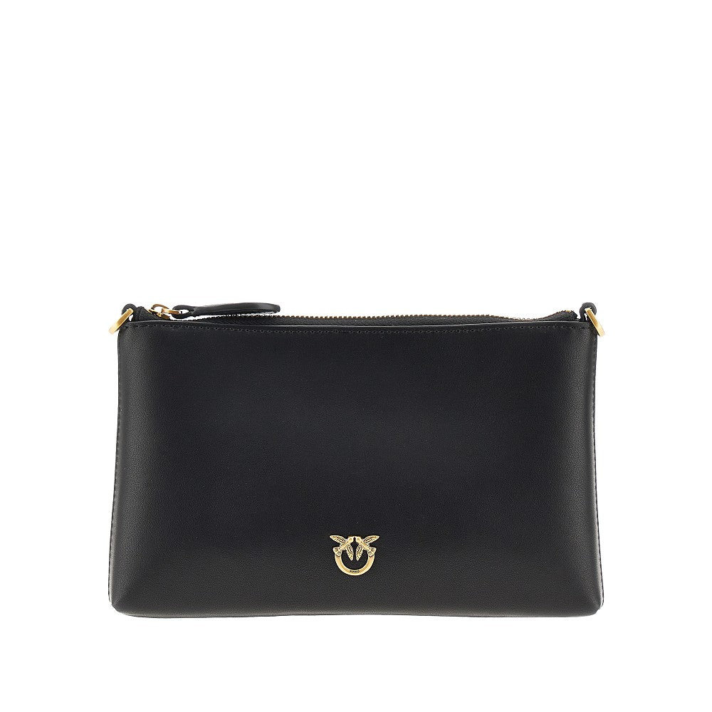 LEATHER POUCH WITH SHOULDER STRAP - 1